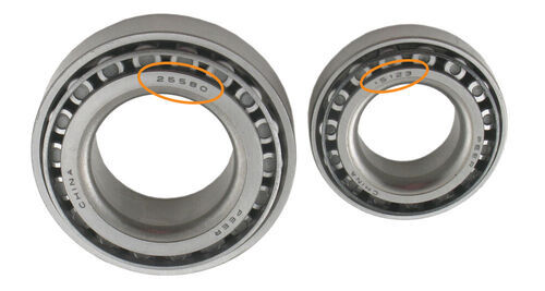 Bearing Numbers on Inner and Outer Axle Bearing