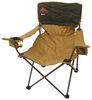 Kelty reclining camping chair in brown and green. 
