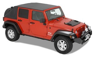full view of trektop for jeep