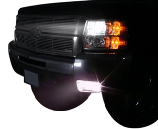 Halogen Headlights on Vehicle