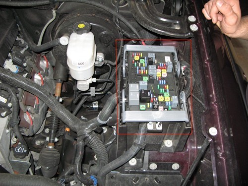 Power distribution box for brake controller