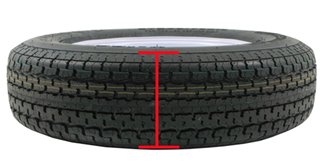 section width of trailer tire