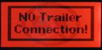Screen displays no trailer connection.
