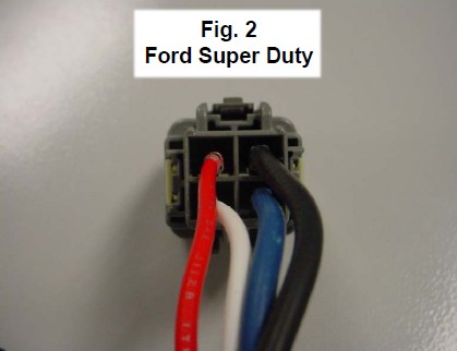Fig. 2 - Brake Controller Harness Pin Out - 2005-2007 Ford Super Duty