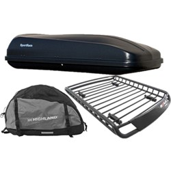 a roof box, roof bag and roof basket
