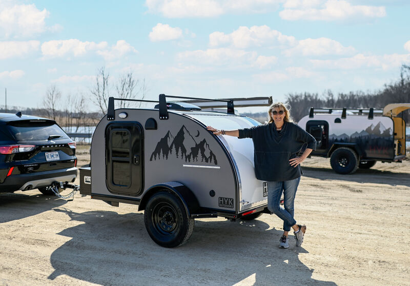 Customer Cindy with her New Camper