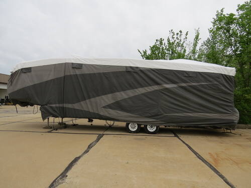 Adco RV Storage Cover Fifth Wheel Trailer Installed