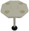 Jif Marine octagonal boat table with cup holders.