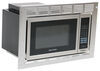 Gresytone stainless steel RV microwave with trim kit.