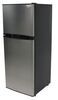 Everchill stainless steel RV refrigerator with freezer.