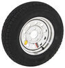 Karrier radial tire with 13 inch galvanized wheel. 