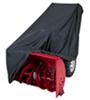 Classic Accessories black snow thrower cover on red snow thrower.