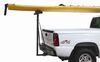 Darby Extend-A-Truck kayak carrier holding kayak over truck bed. 