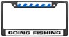 Knockout "Going Fishing" license plate frame.