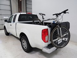 Softride pickup truck tailgate protector bicycle carrier with bike installed