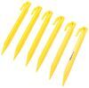 Coghlan's tent stakes in yellow.