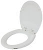 Dometic wooden toilet seat with slow close lid.