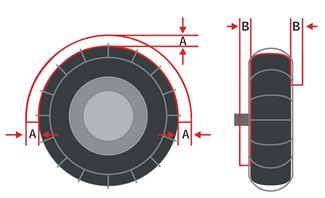 SAE Class S Tire Chain Dimensions