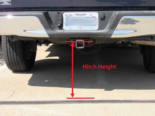 Measure trailer hitch height