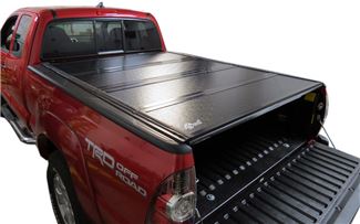 Tonneau Cover on Red Pickup Truck