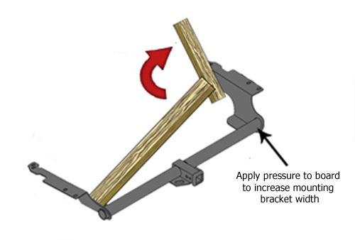 Use Floor to Straighten Mounting Bracket