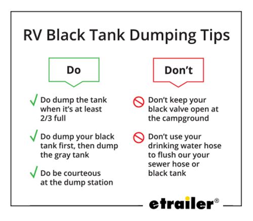 RV Black Tank Dumping Tips