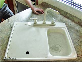 Sink Filled with Water