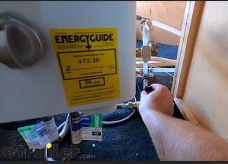 RV water heater with bypass mode