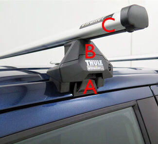 Roof Rack on Vehicle with Naked Roof
