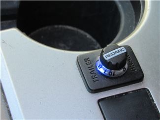 Redarc brake controller installed on auto console