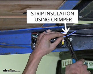 Trailer Junction Box - Strip Wire Insulation