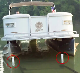 Boat trailer with guide lines