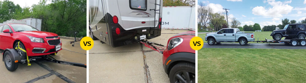 Tow Dolly vs Flat Towing vs Trailer Towing