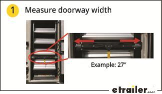 Measure RV step doorway width