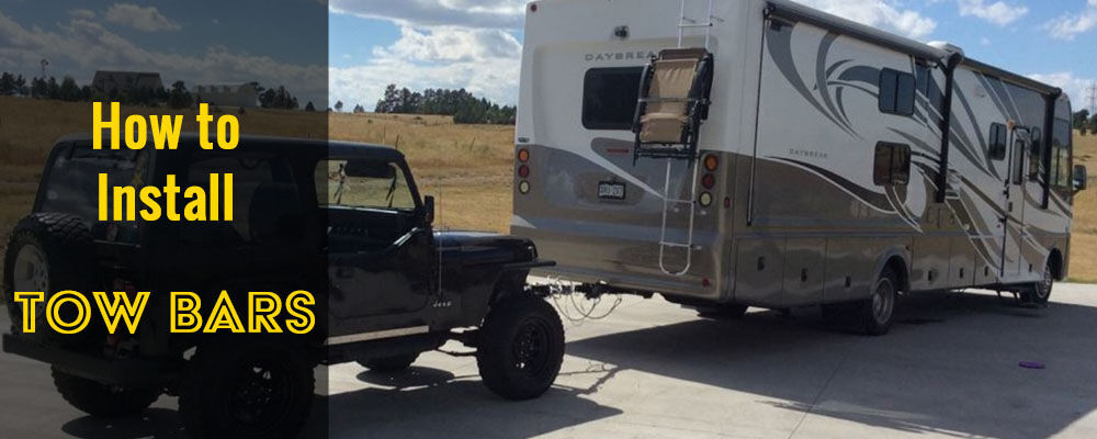 Entire Flat Towing Setup with Jeep and RV Header Image