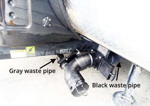 Gray vs black waste pipes on RV