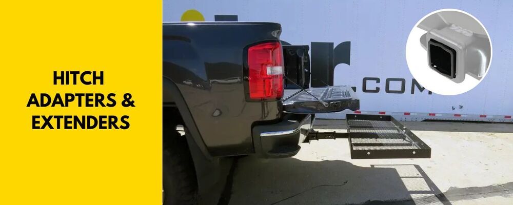 Cargo Carrier on Back of Truck with Hitch Extender