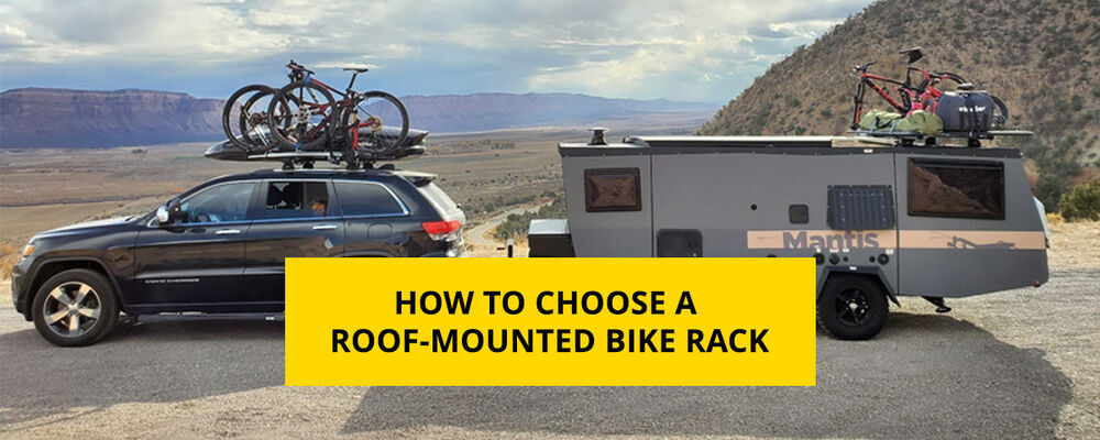 Roof-Mounted Bike Racks on SUV and Trailer