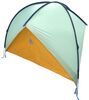 Kelty Sunshade orange and blue movable wall.