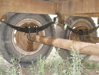 Suspension Leaf Springs Over Axle