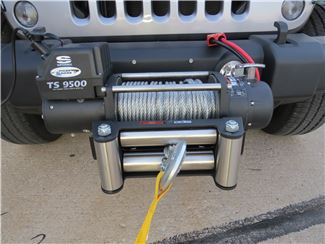 Off-Road Winch on Jeep