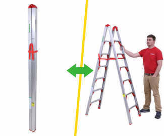 Man standing near Telesteps Ladder