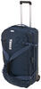 Thule blue Subterra rolling luggage with detachable duffel.