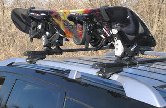 Snowboard Carrier on Vehicle