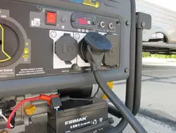 RV Hooked up to Generator