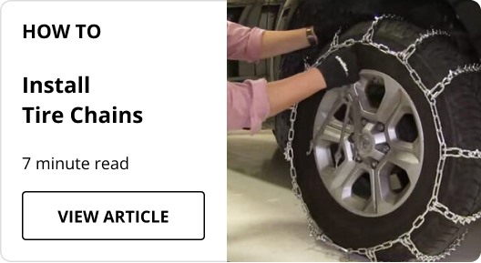 How to Install Tire Chains article.