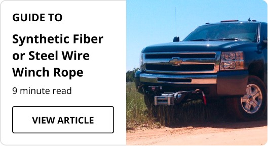 Guide to Synthetic or Steel Wire Winch Rope article.